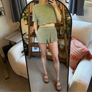 Chic Olive Lounge Ensemble